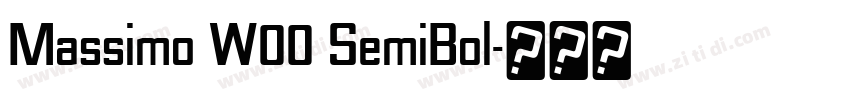 Massimo W00 SemiBol字体转换 Massimo W00 SemiBol字体转换